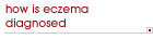 How is eczema diagnosed?