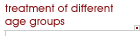 Treatment of different age groups