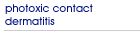 photoxic contact dermatitis