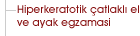 Hiperkeratotik çatlaklı el ve ayak egzaması
